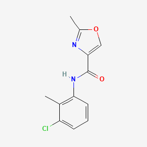 molecular formula C12H11ClN2O2 B4481430 N-(3-chloro-2-methylphenyl)-2-methyl-1,3-oxazole-4-carboxamide 