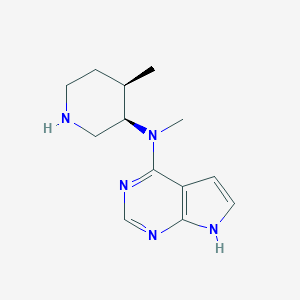molecular formula C13H19N5 B044815 N-Methyl-N-[(3R,4R)-4-methyl-3-piperidinyl]-7H-pyrrolo[2,3-d]pyrimidin-4-amine CAS No. 477600-74-1