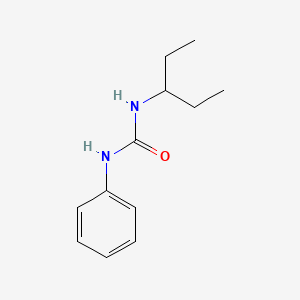 molecular formula C12H18N2O B4481577 1-Pentan-3-yl-3-phenylurea 