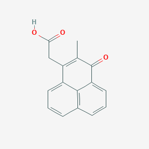 molecular formula C16H12O3 B044816 2-Methyl-1-oxo-1H-phenalene-3-acetic acid CAS No. 118896-32-5