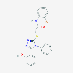 N-(2-bromophenyl)-2-{[5-(2-hydroxyphenyl)-4-phenyl-4H-1,2,4-triazol-3-yl]sulfanyl}acetamide