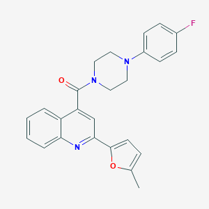 4-{[4-(4-Fluorophenyl)-1-piperazinyl]carbonyl}-2-(5-methyl-2-furyl)quinoline