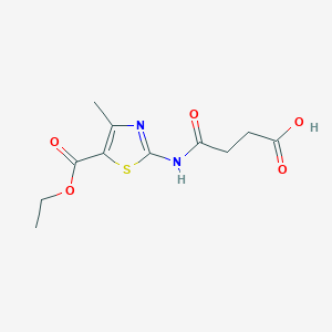 4-{[5-(Ethoxycarbonyl)-4-methyl-1,3-thiazol-2-yl]amino}-4-oxobutanoic acid