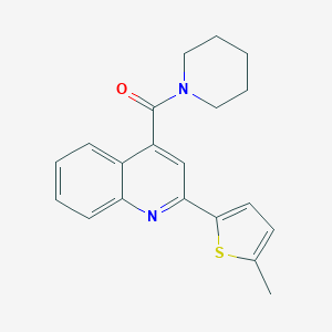 2-(5-Methyl-2-thienyl)-4-(1-piperidinylcarbonyl)quinoline