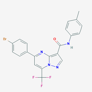 5-(4-bromophenyl)-N-(4-methylphenyl)-7-(trifluoromethyl)pyrazolo[1,5-a]pyrimidine-3-carboxamide