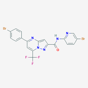 5-(4-bromophenyl)-N-(5-bromopyridin-2-yl)-7-(trifluoromethyl)pyrazolo[1,5-a]pyrimidine-2-carboxamide