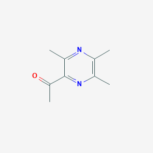 molecular formula C9H12N2O B044823 1-(3,5,6-Trimethylpyrazin-2-yl)ethanone CAS No. 125186-38-1