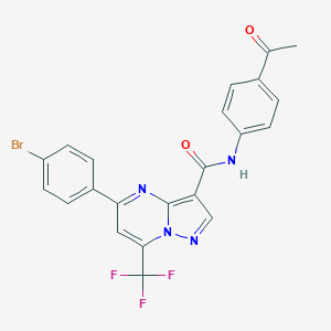 N-(4-acetylphenyl)-5-(4-bromophenyl)-7-(trifluoromethyl)pyrazolo[1,5-a]pyrimidine-3-carboxamide