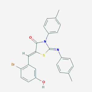 5-(2-Bromo-5-hydroxybenzylidene)-3-(4-methylphenyl)-2-[(4-methylphenyl)imino]-1,3-thiazolidin-4-one