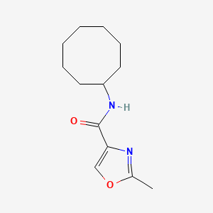 molecular formula C13H20N2O2 B4482377 N-cyclooctyl-2-methyl-1,3-oxazole-4-carboxamide 