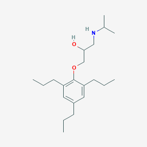 molecular formula C21H37NO2 B044826 2-Propanol, 1-((1-methylethyl)amino)-3-(2,4,6-tripropylphenoxy)- CAS No. 121864-88-8