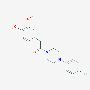 1-[4-(4-Chlorophenyl)piperazin-1-yl]-2-(3,4-dimethoxyphenyl)ethanone