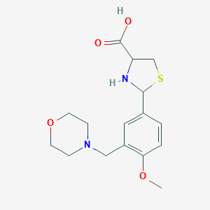 2-[4-Methoxy-3-(morpholin-4-ylmethyl)phenyl]-1,3-thiazolidine-4-carboxylic acid