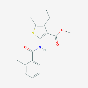 Methyl 4-ethyl-5-methyl-2-[(2-methylbenzoyl)amino]-3-thiophenecarboxylate