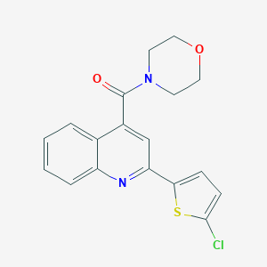 2-(5-Chloro-2-thienyl)-4-(4-morpholinylcarbonyl)quinoline