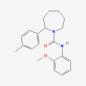 molecular formula C21H26N2O2 B4482851 N-(2-methoxyphenyl)-2-(4-methylphenyl)azepane-1-carboxamide 