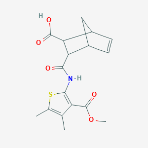 3-{[3-(Methoxycarbonyl)-4,5-dimethylthiophen-2-yl]carbamoyl}bicyclo[2.2.1]hept-5-ene-2-carboxylic acid