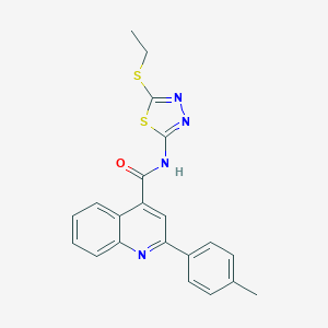 N-[5-(ethylsulfanyl)-1,3,4-thiadiazol-2-yl]-2-(4-methylphenyl)quinoline-4-carboxamide