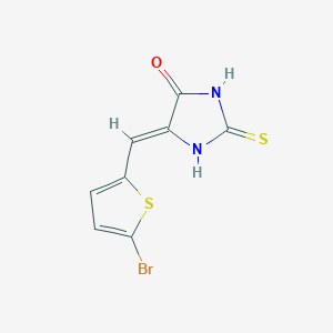 5-((5-Bromo-2-thienyl)methylene)-2-thioxo-4-imidazolidinone