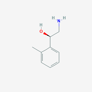 molecular formula C9H13NO B044834 (1R)-2-amino-1-(2-methylphenyl)ethanol CAS No. 114579-92-9