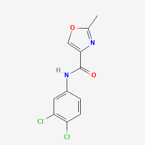 molecular formula C11H8Cl2N2O2 B4483416 N-(3,4-dichlorophenyl)-2-methyl-1,3-oxazole-4-carboxamide 