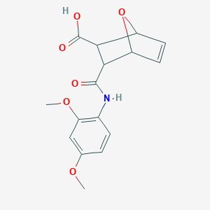 molecular formula C16H17NO6 B448349 3-[(2,4-Dimethoxyanilino)carbonyl]-7-oxabicyclo[2.2.1]hept-5-ene-2-carboxylic acid 