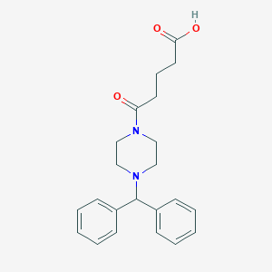 molecular formula C22H26N2O3 B448359 5-(4-Benzhydrylpiperazin-1-yl)-5-oxopentanoic acid CAS No. 354551-52-3