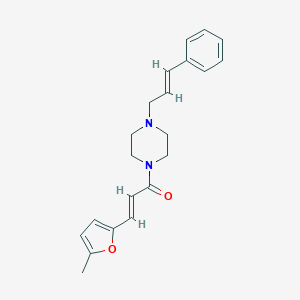 1-Cinnamyl-4-[3-(5-methyl-2-furyl)acryloyl]piperazine
