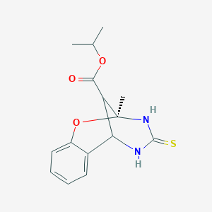 propan-2-yl (9S)-9-methyl-11-sulfanylidene-8-oxa-10,12-diazatricyclo[7.3.1.0^{2,7}]trideca-2(7),3,5-triene-13-carboxylate