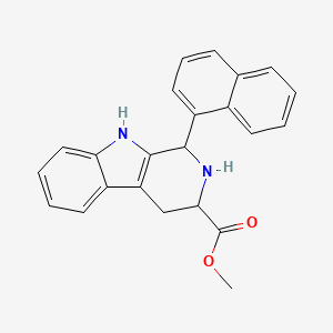 molecular formula C23H20N2O2 B4483879 methyl 1-naphthalen-1-yl-2,3,4,9-tetrahydro-1H-pyrido[3,4-b]indole-3-carboxylate 