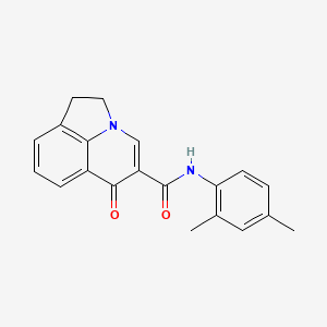 molecular formula C20H18N2O2 B4484046 N-(2,4-dimethylphenyl)-6-oxo-1,2-dihydro-6H-pyrrolo[3,2,1-ij]quinoline-5-carboxamide 