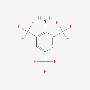 molecular formula C9H4F9N B044841 2,4,6-Tris(trifluoromethyl)aniline CAS No. 25753-22-4