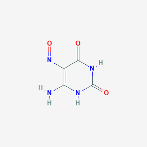 molecular formula C4H4N4O3 B044844 6-Amino-5-nitrosouracil CAS No. 5442-24-0