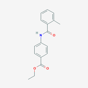 molecular formula C17H17NO3 B448443 Ethyl 4-[(2-methylbenzoyl)amino]benzoate CAS No. 168080-73-7