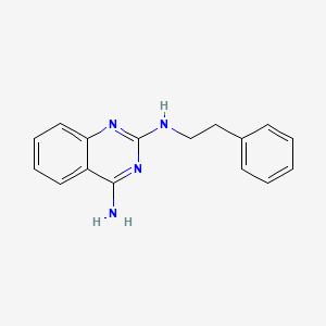 molecular formula C16H16N4 B4484508 N~2~-(2-phenylethyl)-2,4-quinazolinediamine 
