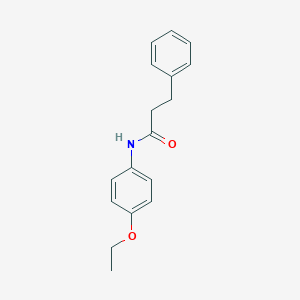 molecular formula C17H19NO2 B448468 N-(4-ethoxyphenyl)-3-phenylpropanamide 
