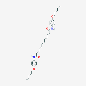 molecular formula C34H52N2O4 B448471 N,N'-bis[4-(pentyloxy)phenyl]dodecanediamide 