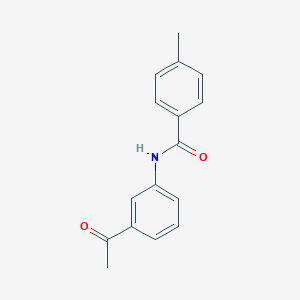 molecular formula C16H15NO2 B448473 N-(3-acetylphenyl)-4-methylbenzamide CAS No. 303793-18-2