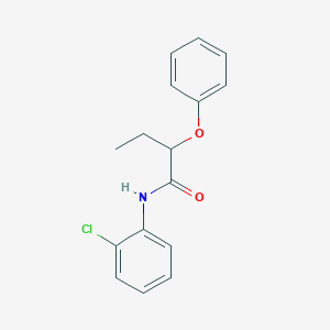 molecular formula C16H16ClNO2 B448502 N-(2-chlorophenyl)-2-phenoxybutanamide 