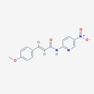 molecular formula C15H13N3O4 B448506 N-{5-nitro-2-pyridinyl}-3-(4-methoxyphenyl)acrylamide 