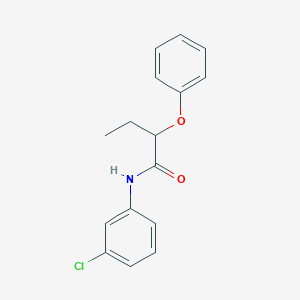 molecular formula C16H16ClNO2 B448521 N-(3-chlorophenyl)-2-phenoxybutanamide 