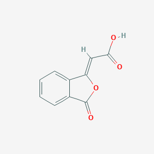 molecular formula C10H6O4 B044853 Acetic acid, (3-oxo-1(3H)-isobenzofuranylidene)- CAS No. 125213-45-8