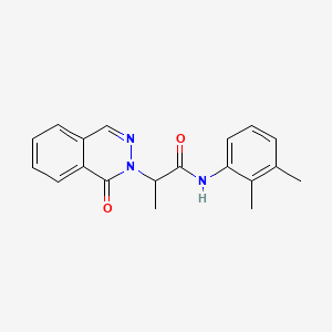 molecular formula C19H19N3O2 B4485378 N-(2,3-dimethylphenyl)-2-(1-oxo-2(1H)-phthalazinyl)propanamide 