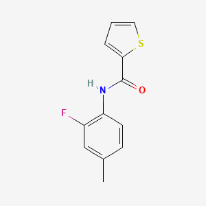 molecular formula C12H10FNOS B4485471 N-(2-fluoro-4-methylphenyl)-2-thiophenecarboxamide 