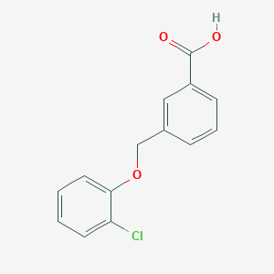molecular formula C14H11ClO3 B448581 3-[(2-Chlorophenoxy)methyl]benzoic acid CAS No. 30082-45-2