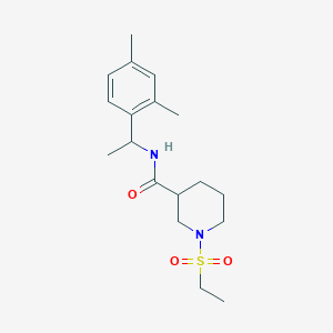 molecular formula C18H28N2O3S B4486035 N-[1-(2,4-dimethylphenyl)ethyl]-1-(ethylsulfonyl)-3-piperidinecarboxamide 
