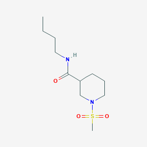 molecular formula C11H22N2O3S B4486109 N-BUTYL-1-METHANESULFONYLPIPERIDINE-3-CARBOXAMIDE 