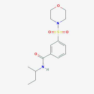 molecular formula C15H22N2O4S B4486112 N-(butan-2-yl)-3-(morpholine-4-sulfonyl)benzamide 