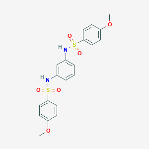 molecular formula C20H20N2O6S2 B448630 4-METHOXY-N-[3-(4-METHOXYBENZENESULFONAMIDO)PHENYL]BENZENE-1-SULFONAMIDE 