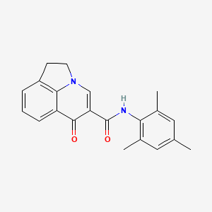 molecular formula C21H20N2O2 B4486316 N-mesityl-6-oxo-1,2-dihydro-6H-pyrrolo[3,2,1-ij]quinoline-5-carboxamide 